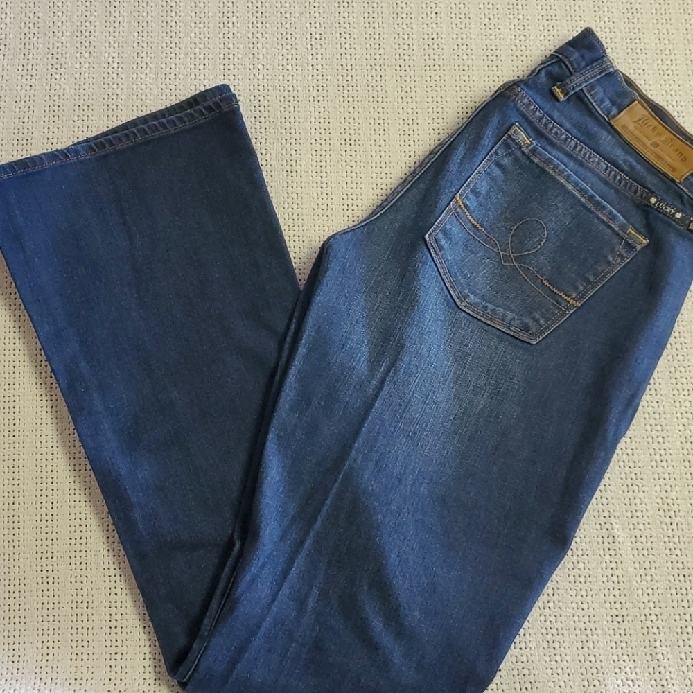 Lucky Brand Sofia Boot Sz 2 (26) Blue Jeans